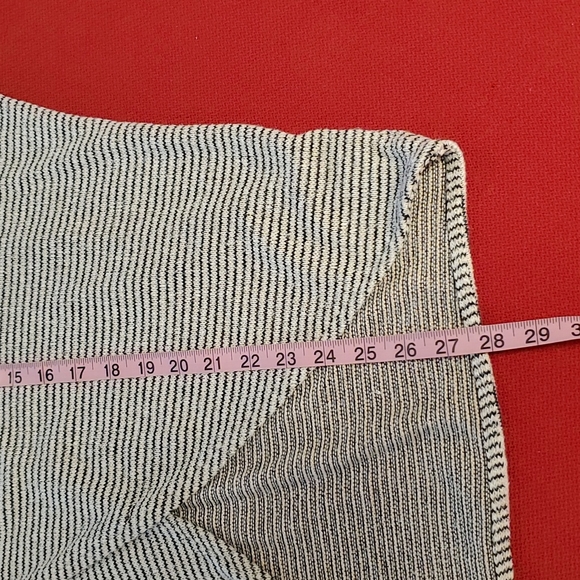 •Cowl neck wrap across lightweight striped long sleeve sweater•Small•EUC• - Picture 4 of 8